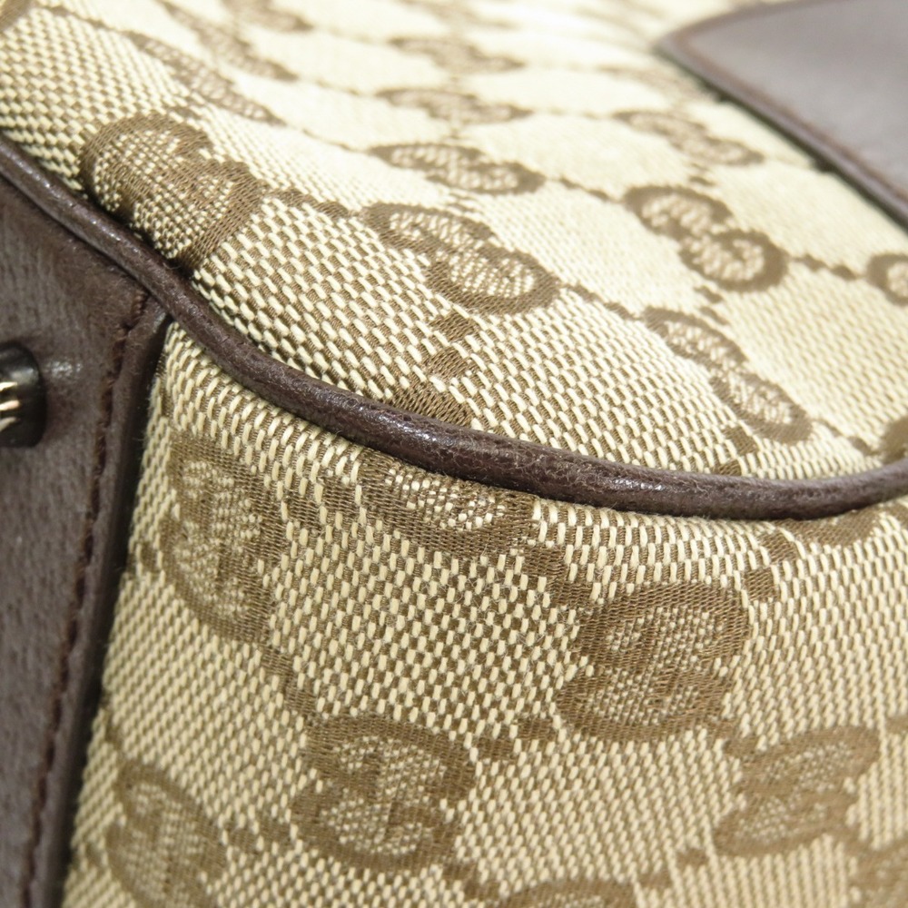 Gucci GG canvas shoulder bag brown leather - Picture 9 of 11